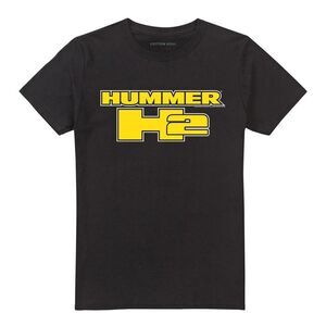 Hummer Unisex Adult H2 Block Logo T-Shirt / Black